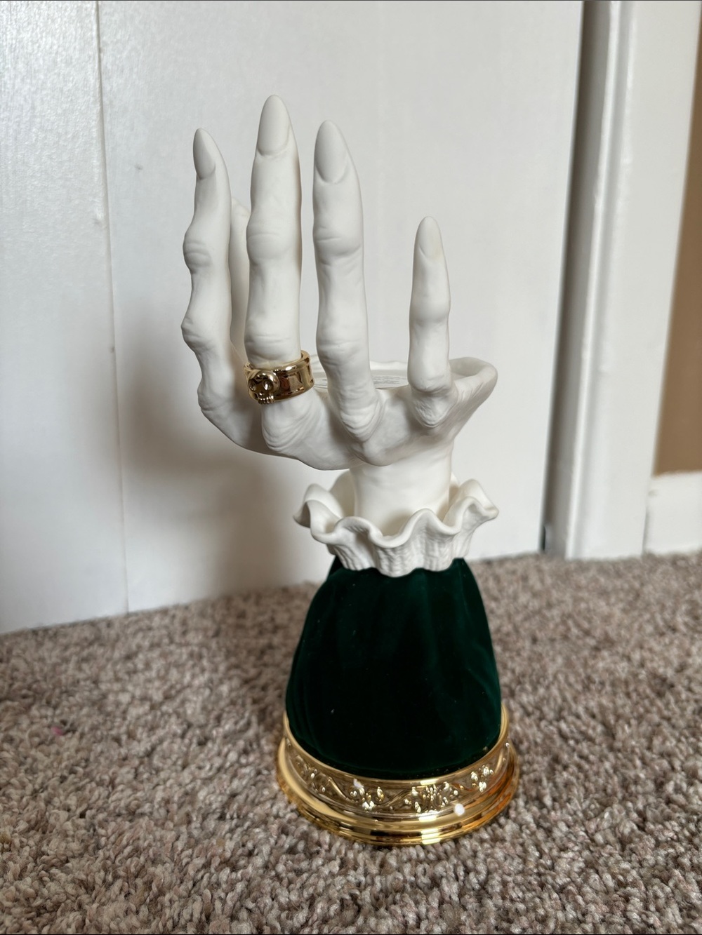 Bath & body works 2022 Halloween witch hand velvet gothic candle holder